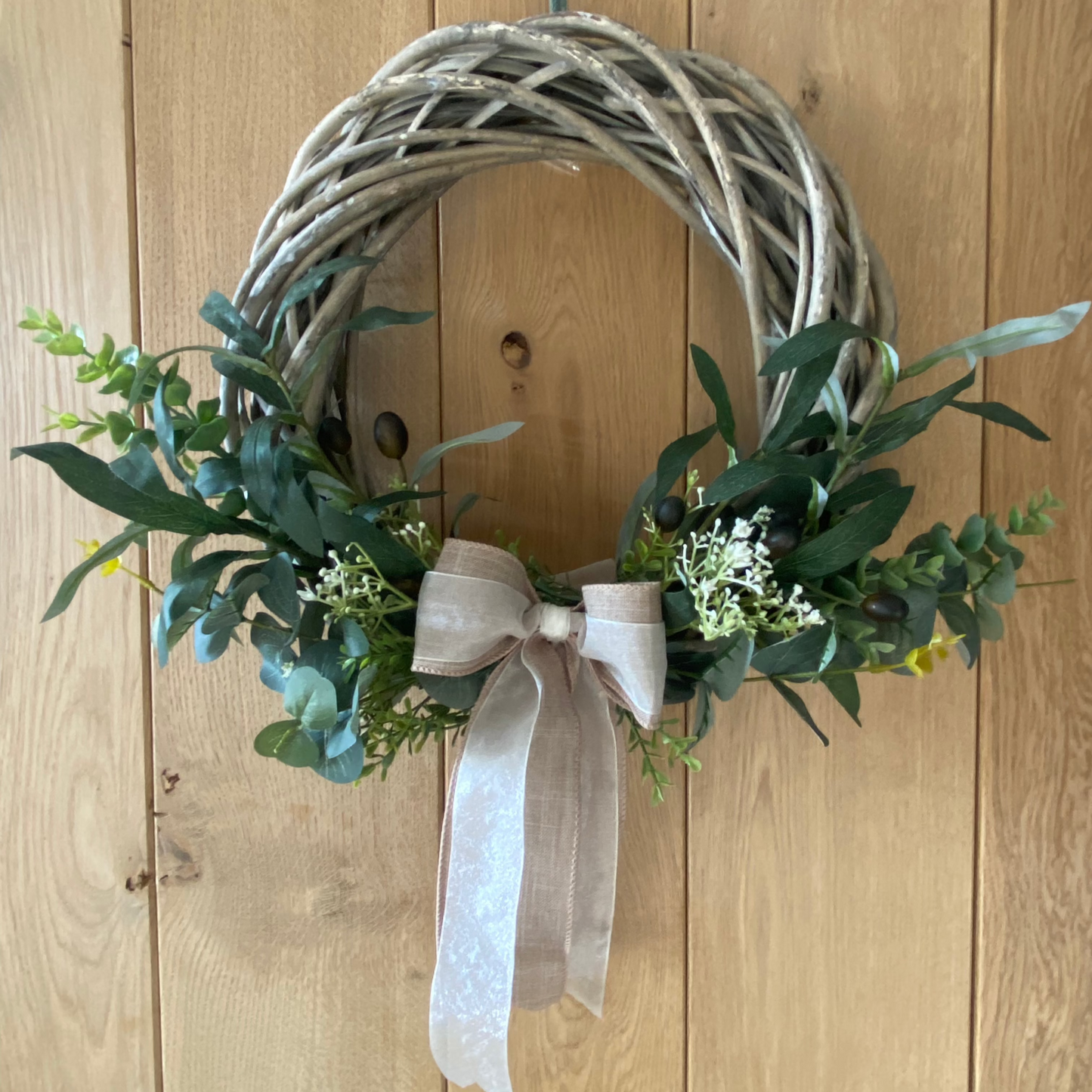 Spring Greenery Wreath Indoor and Outdoor Use
