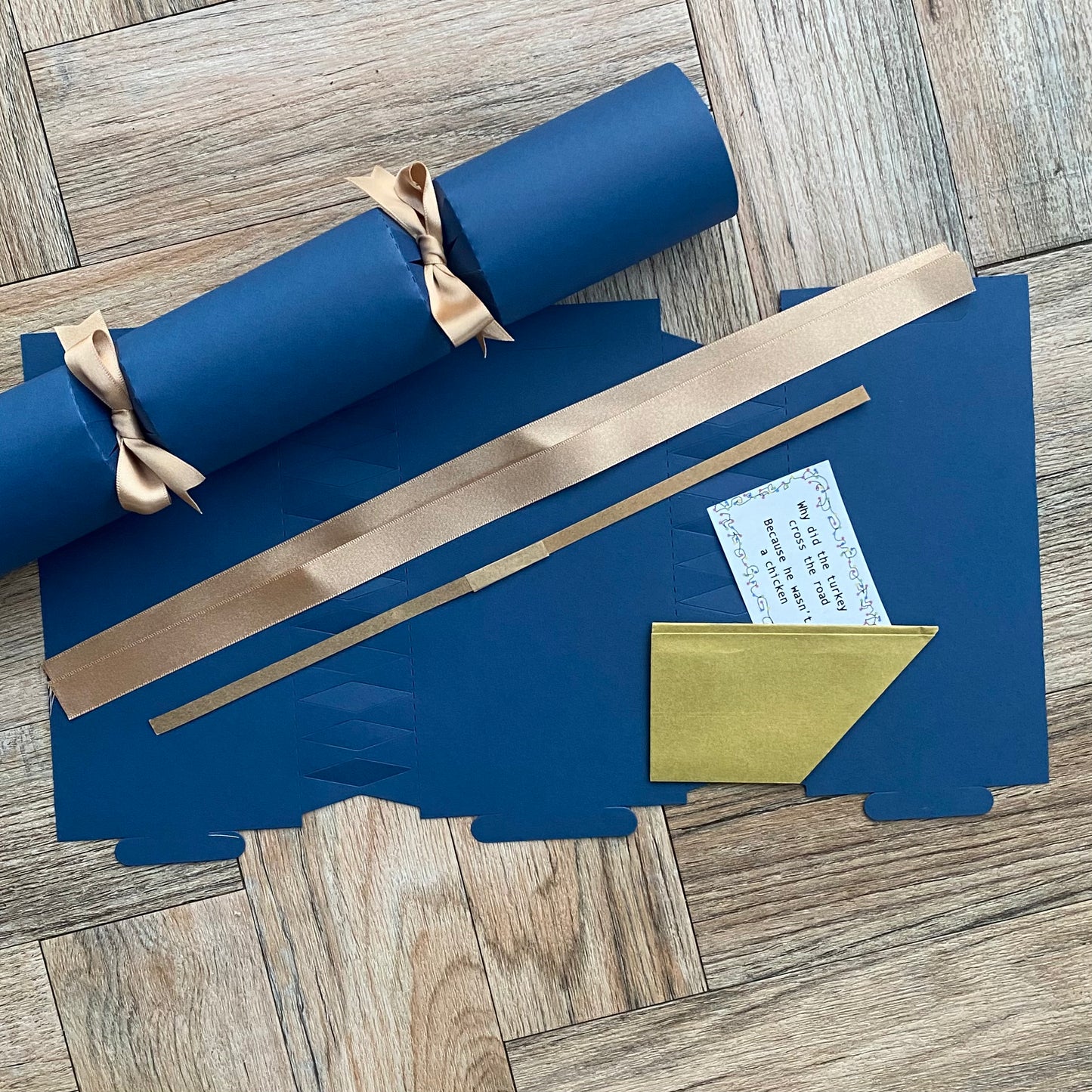 Personalised Individual Single Christmas Crackers — Handwritten, Handmade & Plastic‑Free