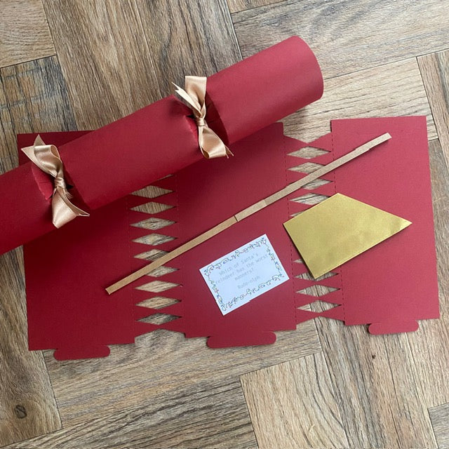 Personalised Christmas Crackers – Handwritten Luxury, Eco‑Friendly Ready‑Made or DIY Kit, Custom Colours