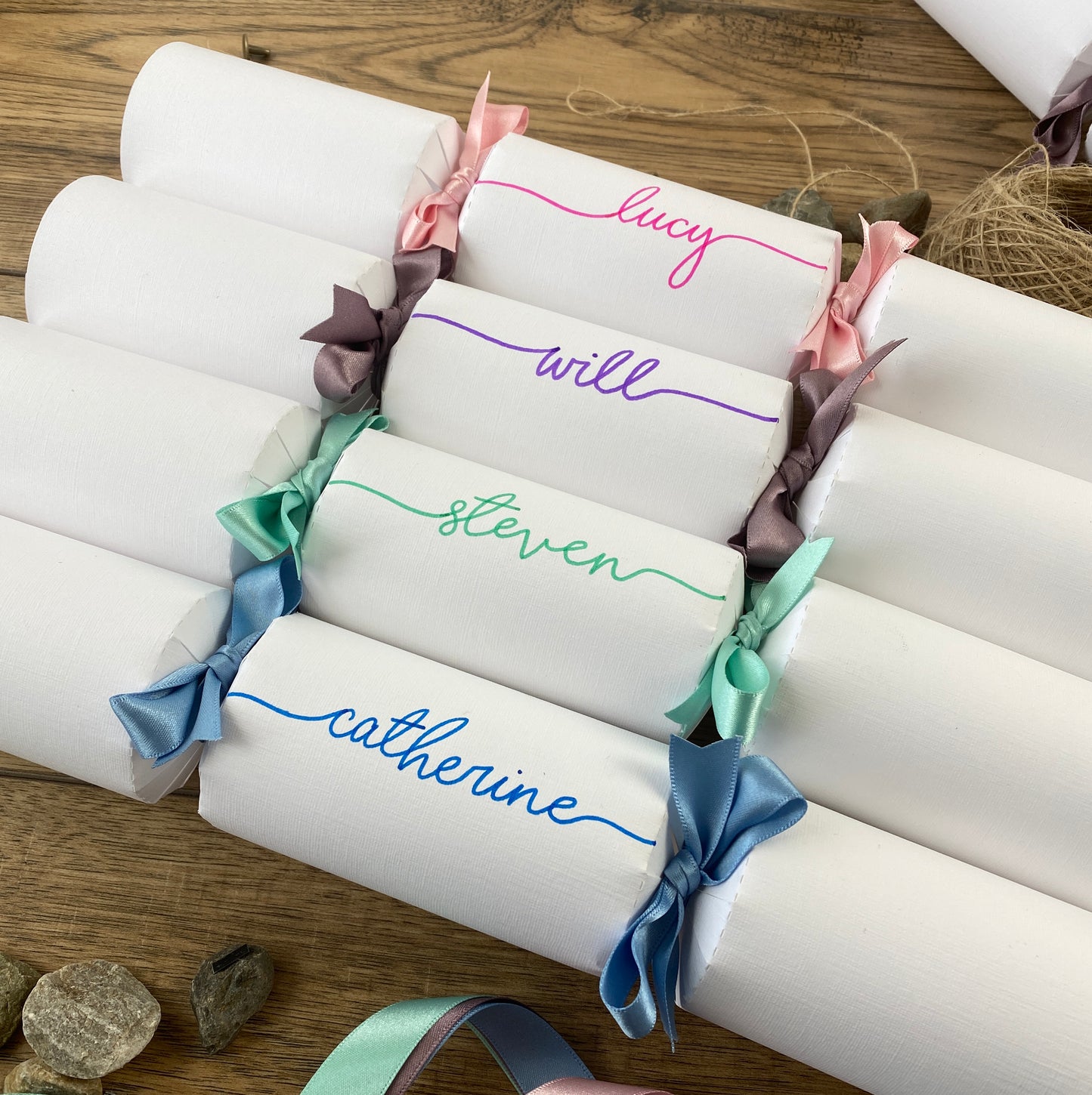 Personalised Pastel Easter Table Crackers KIT OR READY MADE