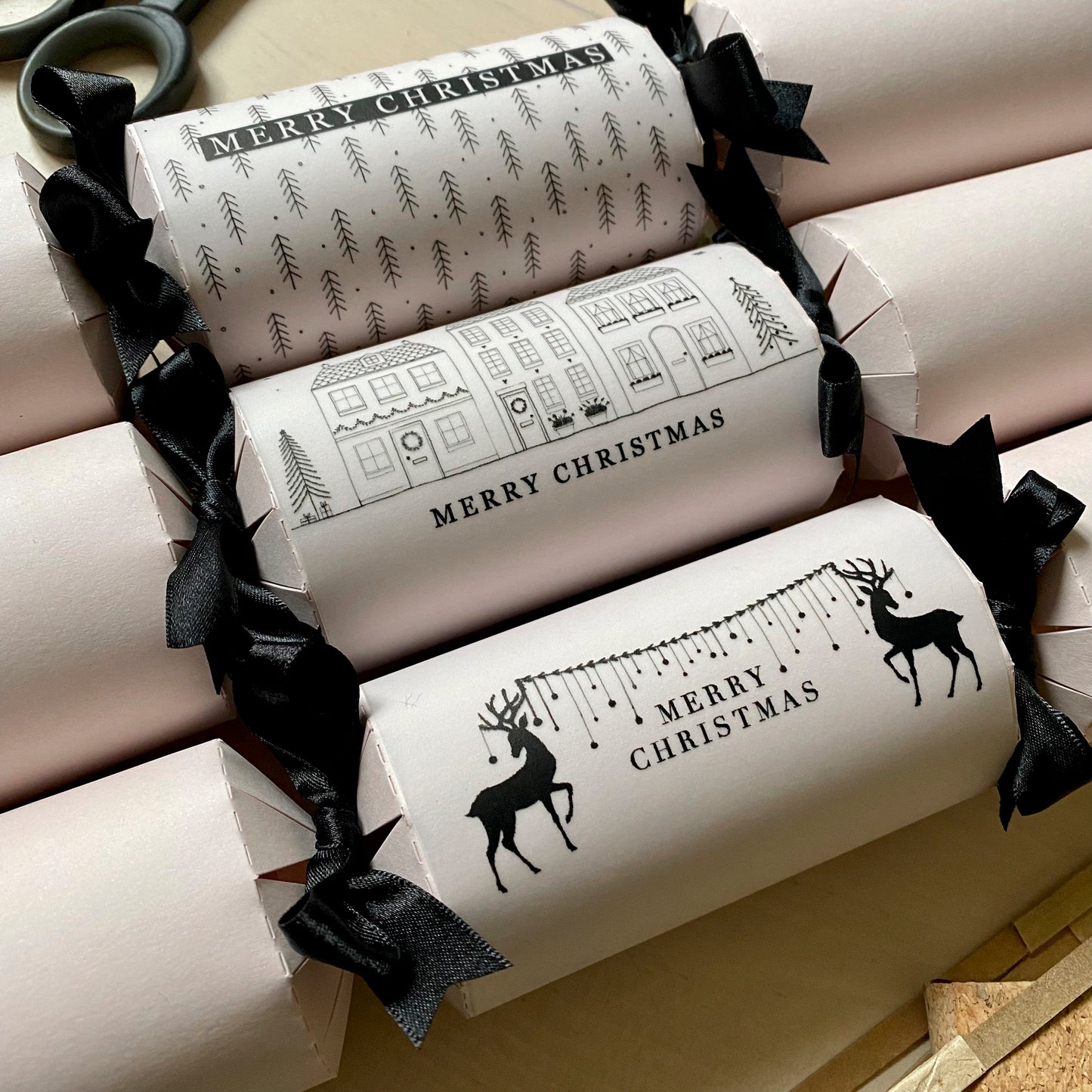 Hand Illustrated Family Christmas Cracker Kit