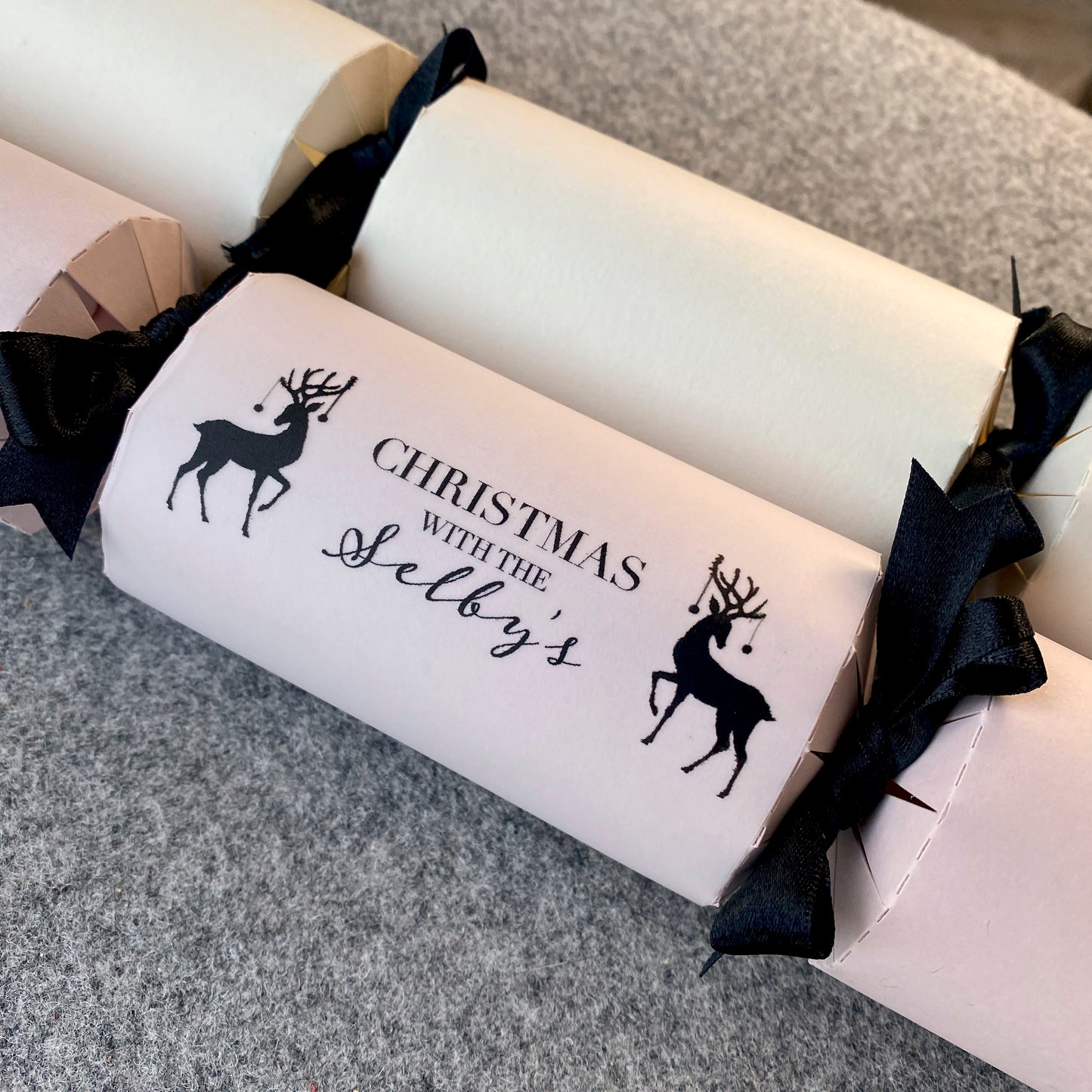 Personalised Illustrated Stag Christmas Cracker Kit