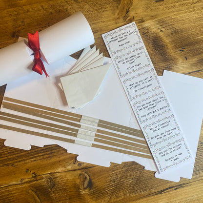 DIY Make Your Own White Christmas Cracker Kit
