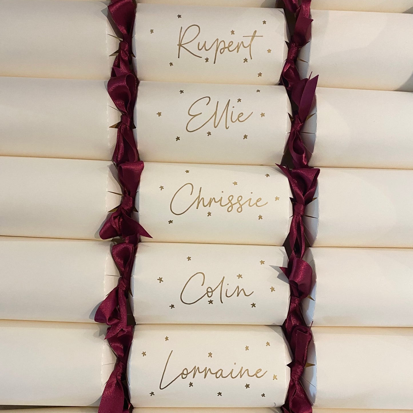 Personalised Christmas Crackers – Handwritten Scripted Luxury, Eco‑Friendly DIY Kit