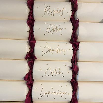 Personalised Christmas Crackers – Handwritten Scripted Luxury, Eco‑Friendly DIY Kit