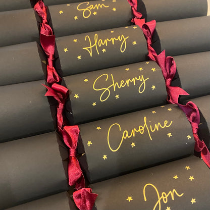 Personalised Christmas Crackers – Handwritten Scripted Luxury, Eco‑Friendly DIY Kit
