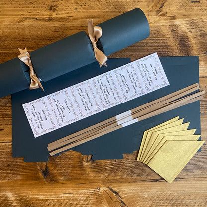 DIY Make Your Own Dark Green Christmas Cracker Kit
