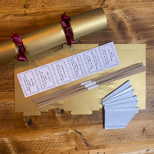 DIY Make Your Own Gold Christmas Cracker Kit