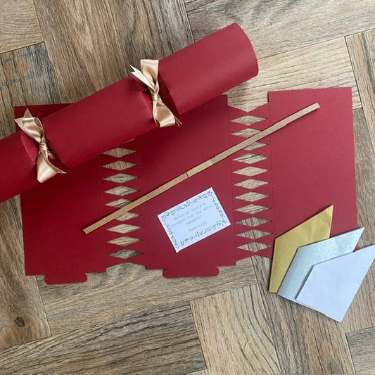 Red DIY Christmas Cracker Kit — Traditional Christmas Table