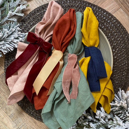 Linen Napkins – Minimum Order 4 – Multiple Colours – Premium Soft Linen