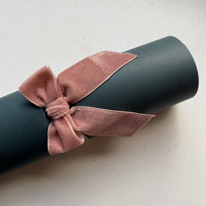Personalised Crackers With Velvet Ribbons - Minimum Quantity 6