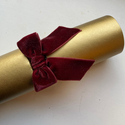 Personalised Crackers With Velvet Ribbons - Minimum Quantity 6
