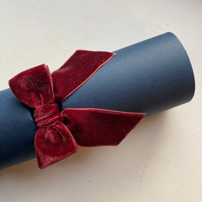Personalised Crackers With Velvet Ribbons - Minimum Quantity 6