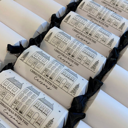 Personalised Christmas Crackers Kit Christmas Village Design