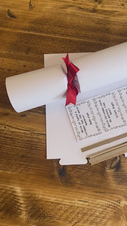 DIY Make Your Own White Christmas Cracker Kit